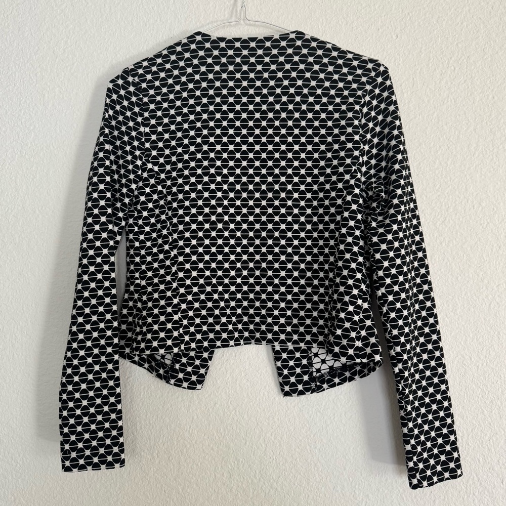 2Bella Black and White Spring Jacket Size S - Picture 10 of 12